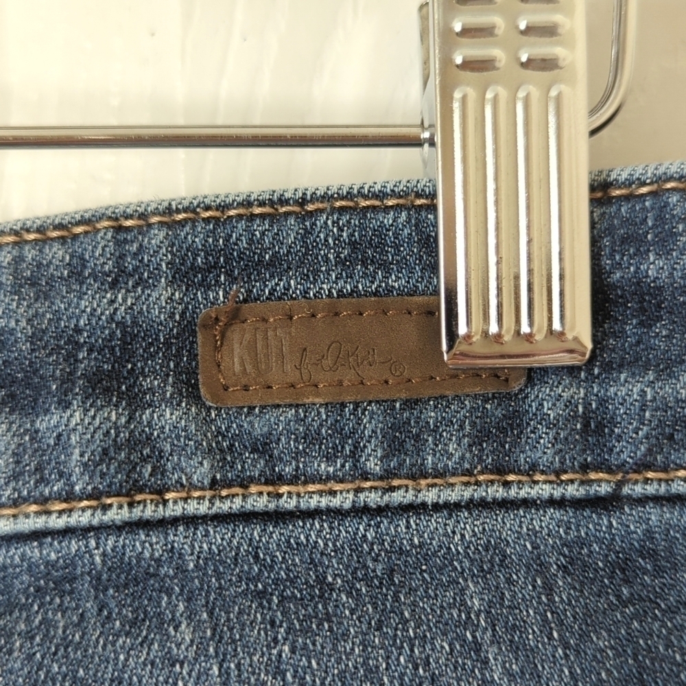 Kut from the Kloth Catherine Mid Rise Dark Wash Slim Fit Boyfriend Denim Jeans 4 - Picture 15 of 16